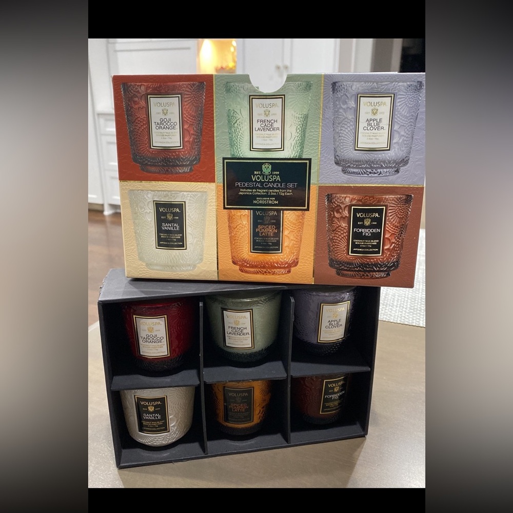 Voluspa NIB Japonica Mini Pedistal Candle set🔥NO Offers on this item🔥